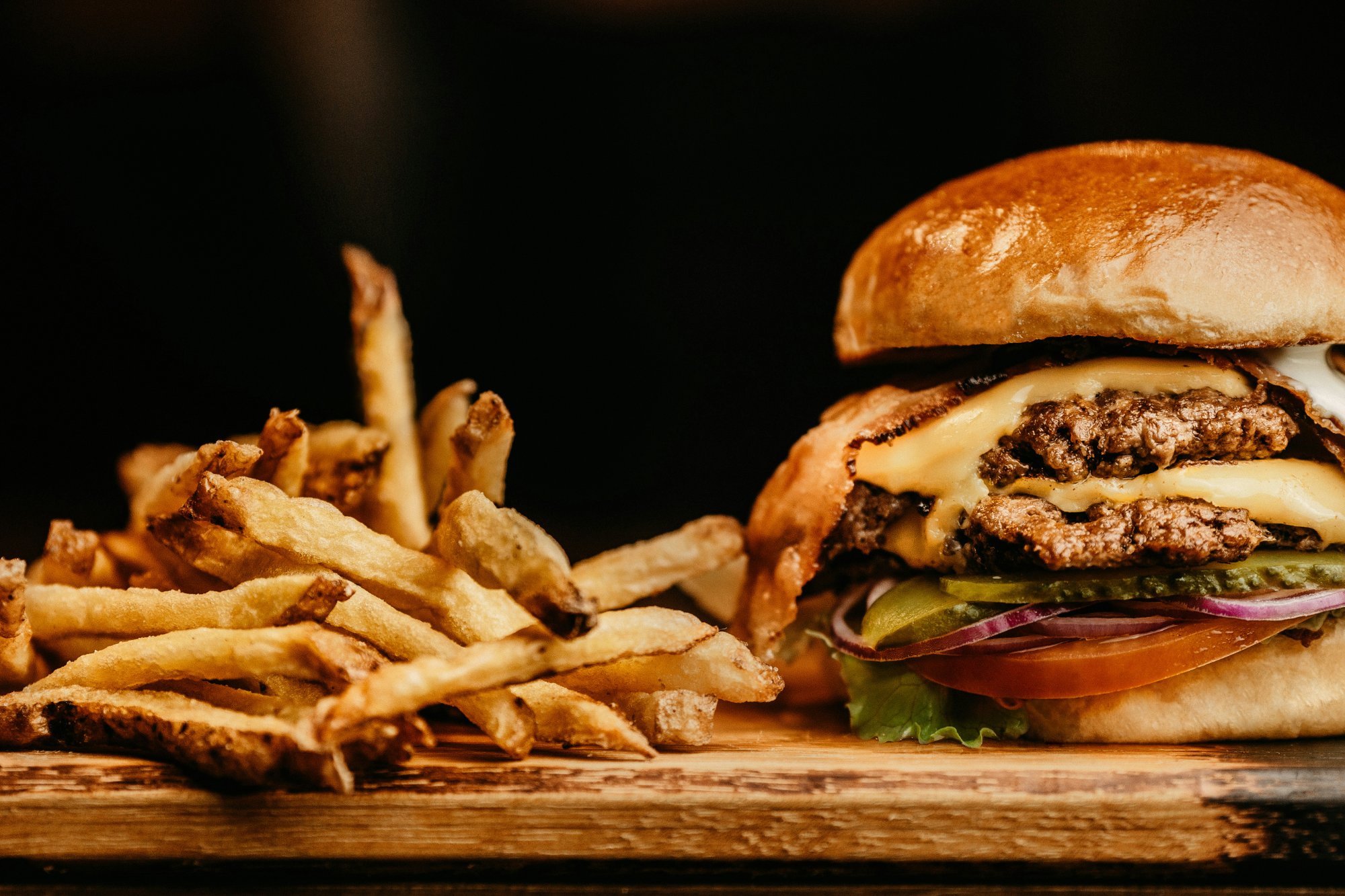 Quick serve burger and fries